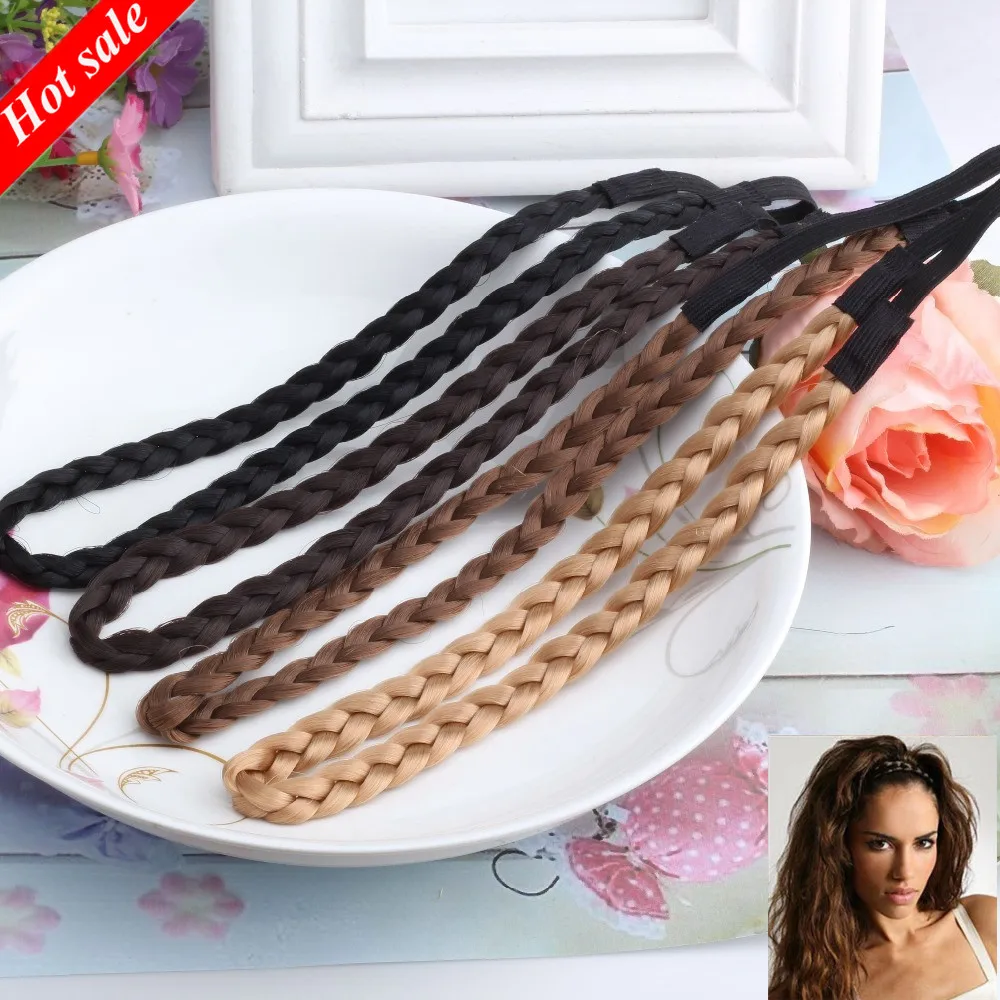 Новинка повязка на голову для парика женские модные аксессуары волос косички