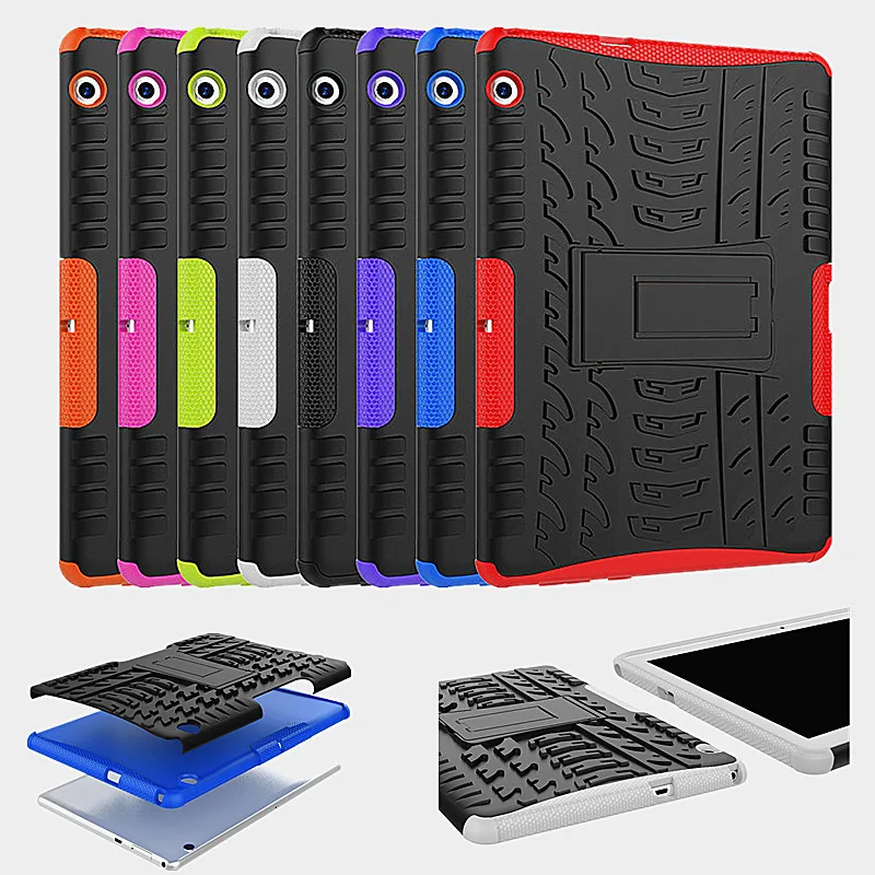 Гибридный жесткий силиконовый ударопрочный чехол для планшета Huawei Mediapad T3 10/L09/L03 9