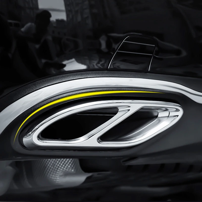 2 шт. автомобильный глушитель выхлопная труба задняя крышка металлическая