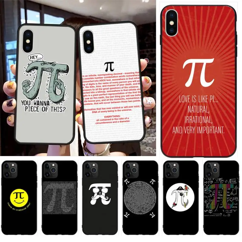KPUSAGRT x Математика PI de цветной чехол для телефона iPhone 11 pro XS MAX 8 7 6 6S Plus X 5S SE 2020 XR
