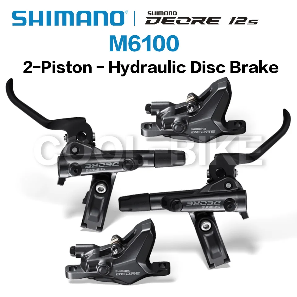 Новинка SHIMANO DEORE M6100 2 поршневой M6120 4 тормоз горные велосипеды Гидравлический