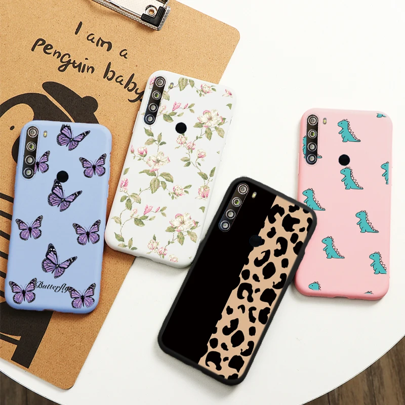

Case For Xiaomi Redmi Note 8 T 8T Case Silicone Phone Cover Bags For Redmi Note 8t note8t Protective Bumper Fundas Cover Flowers