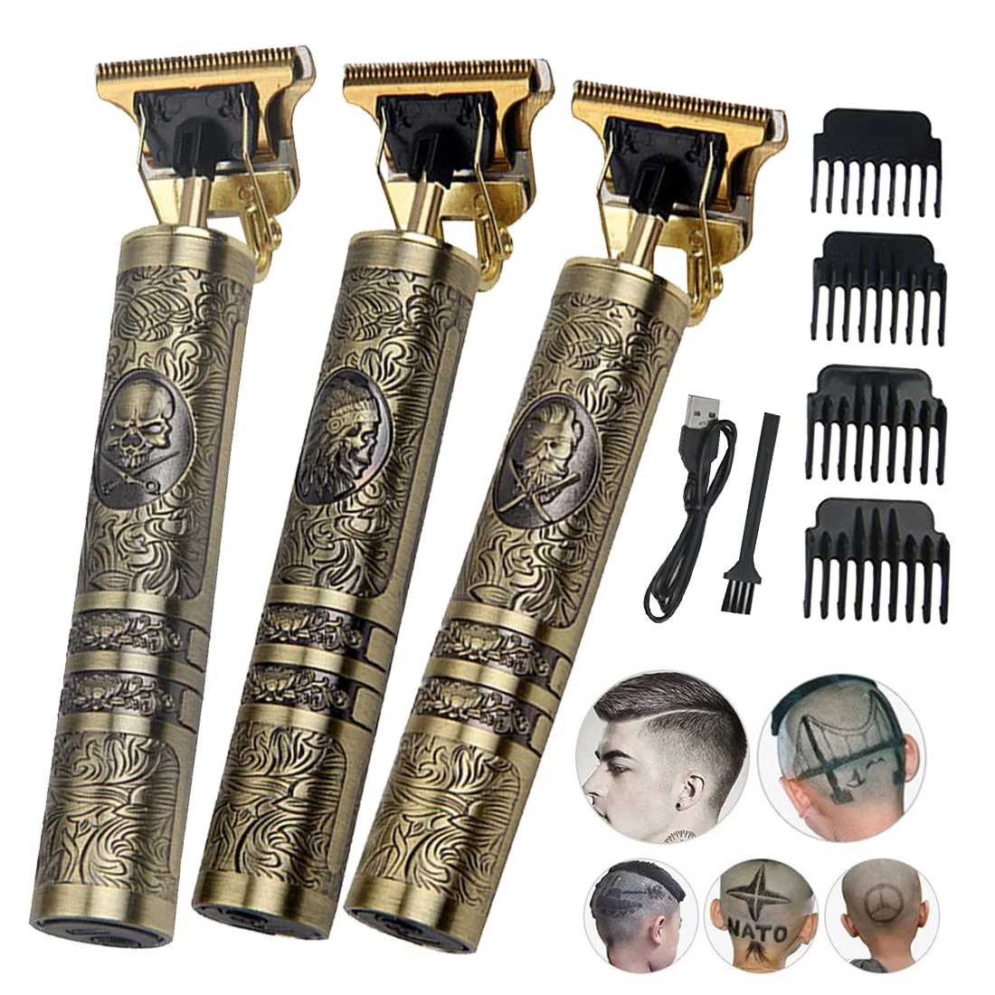 

2021 Electric Hair Clipper Trimmer For Men LCD USB Rechargeable Hair Shaver Beard Barber Hair Cutting Machine Professional