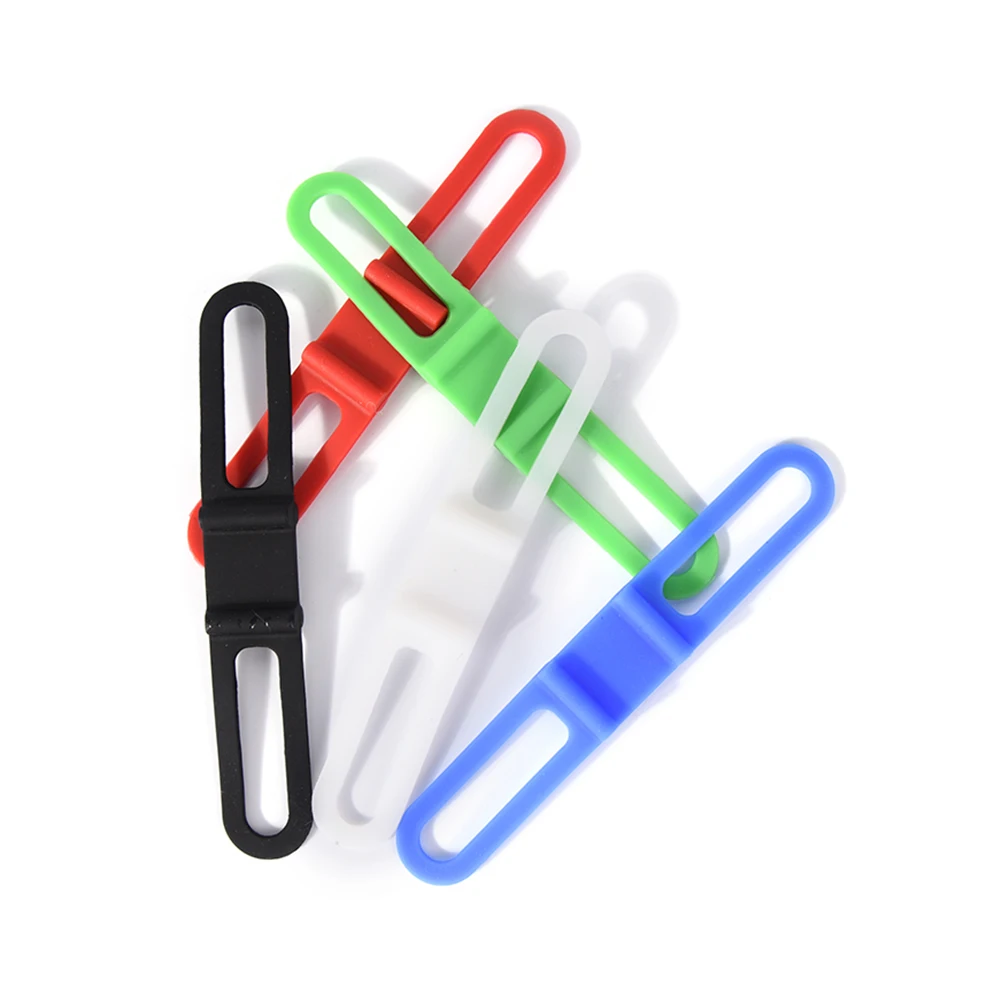 

Silicone Strap Mountain Road Bike Torch Phone Flashlight Bands Elastic Bandage Bicycle Light Mount Holder Bike Accessory Marbit