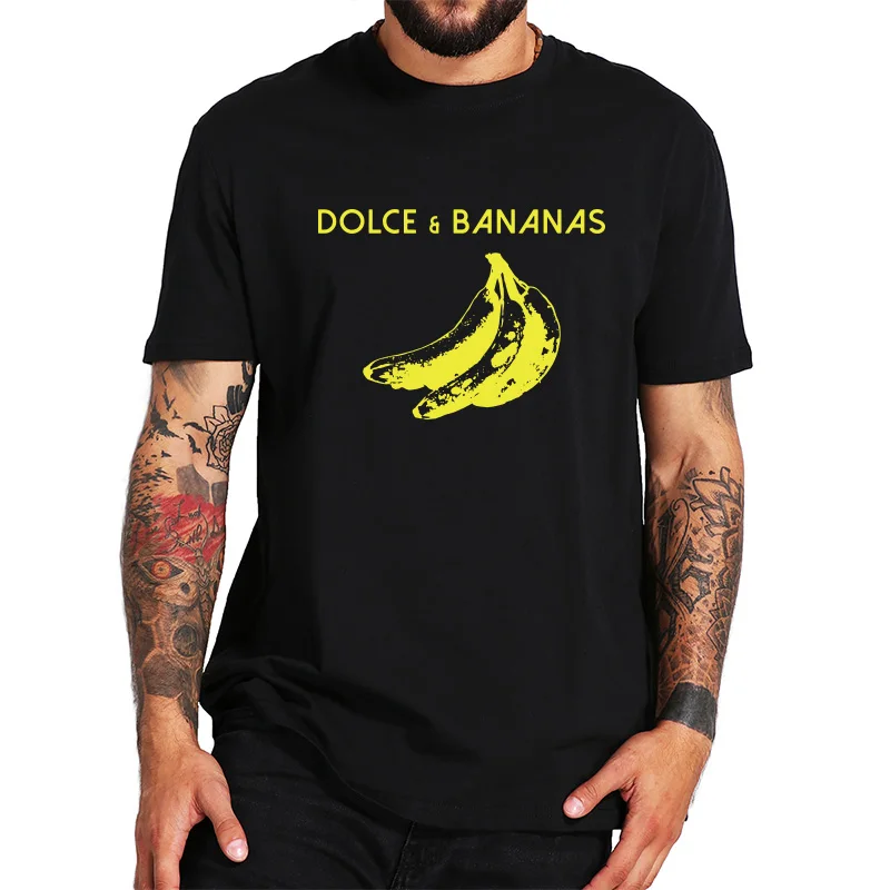 

Забавная Банановая футболка с цифровым принтом, графический дизайн, европейский размер, топы с коротким рукавом, Мужская футболка