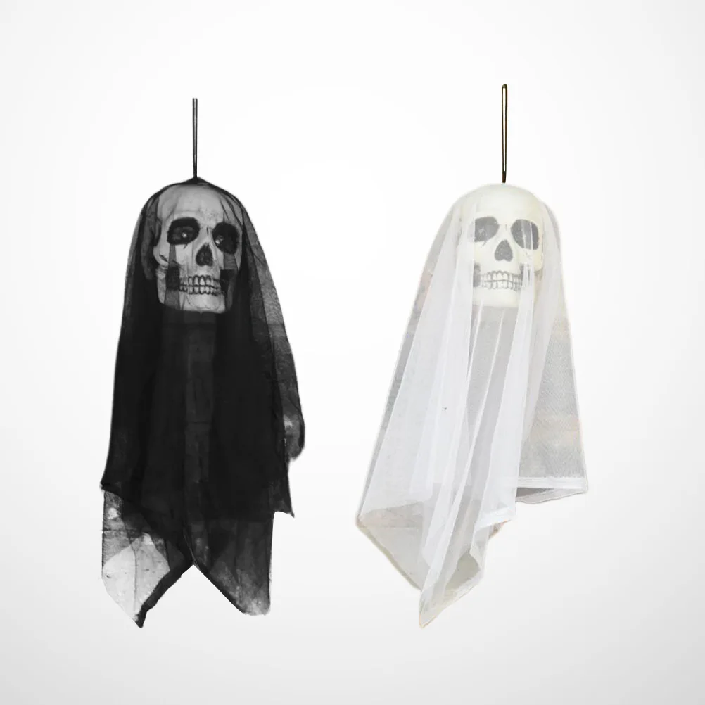2 шт. Хэллоуин вуали жуткий висит подвеска в форме скелета приведения для