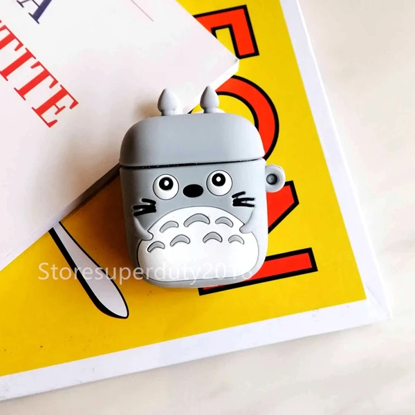 Мультяшный для airpod беспроводной Чехол для наушников для Apple AirPods 2 Силиконовый чехол для зарядки наушников Защитный чехол для AirPods - Цвет: Totoro