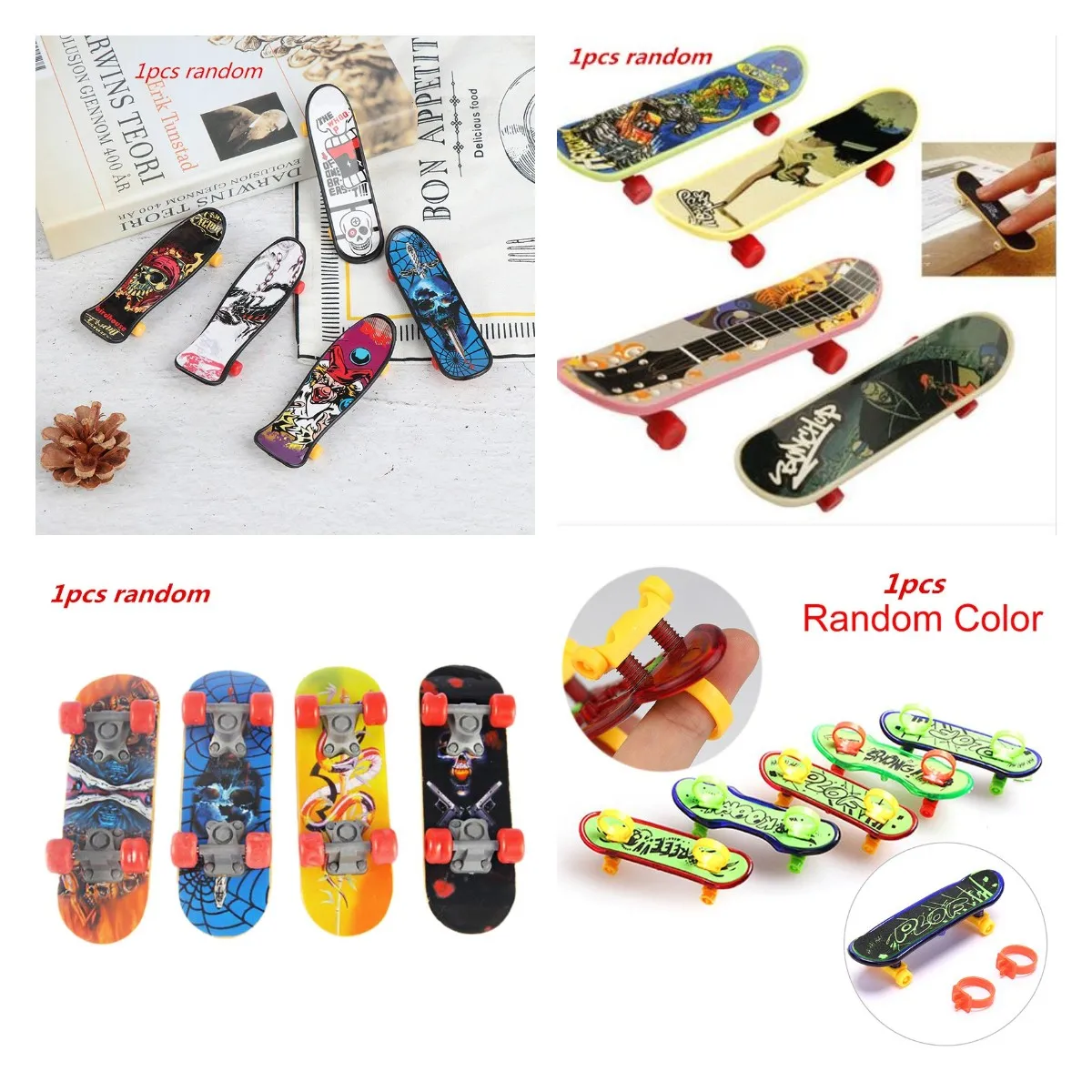 

1PC Kids Children Mini Finger Board Fingerboard Skate Boarding Toys Children Gifts Party Favor