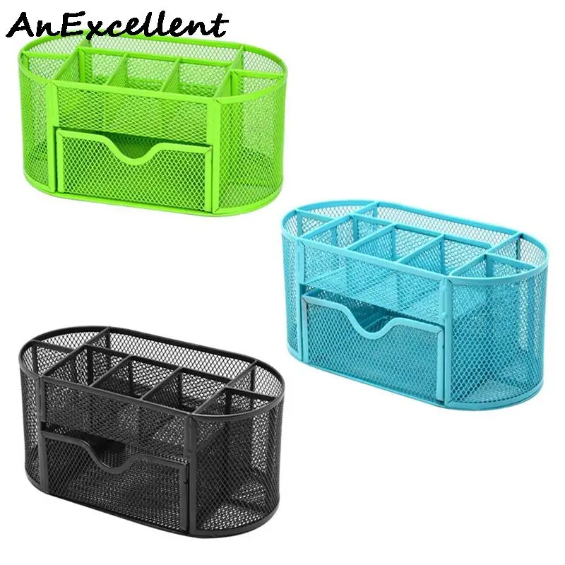 Органайзер для офиса металлический Настольный ящик хранения сетчатый карандаш