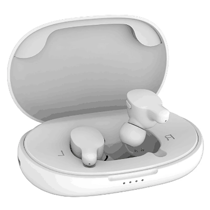 White Remax Tws-3 Беспроводные Bluetooth спортивные наушники Hifi бас шумоподавление игровая гарнитура отпечаток пальца наушники для Iph - Цвет: White