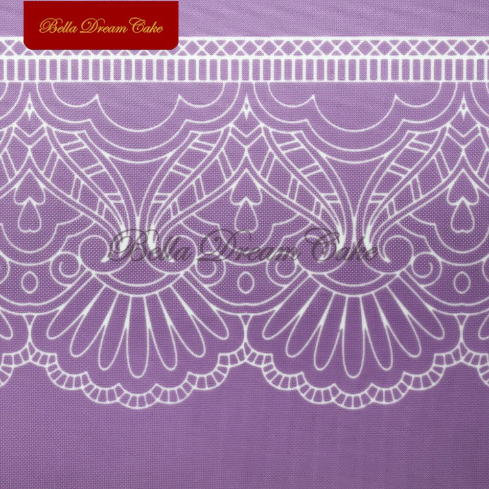 Цветочный кружевной полукружевной Фотофон трафареты для торта инструменты