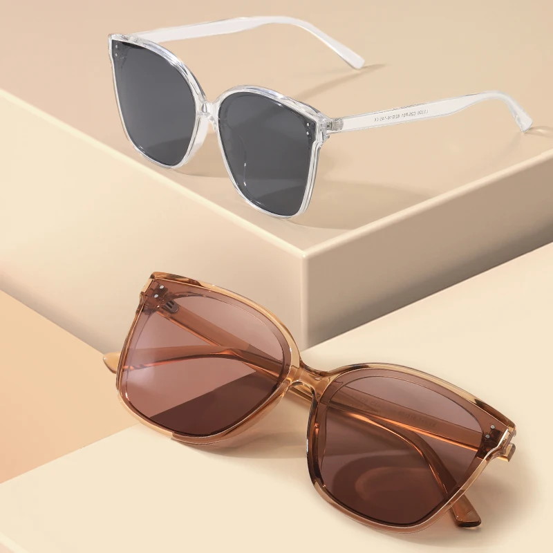 

Женские солнцезащитные очки TR90, винтажные поляризационные солнцезащитные очки с линзами UV400, роскошные прозрачные женские уличные модные очки для женщин S326