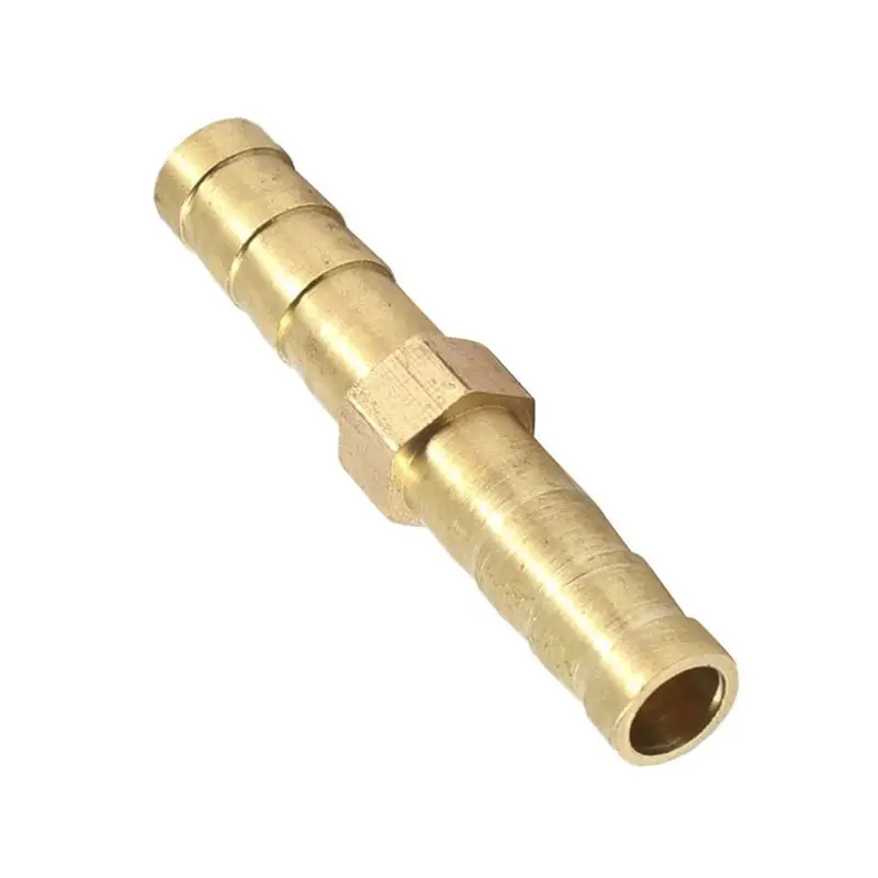 

GAS oil 6mm brass straight connection hose connector gold