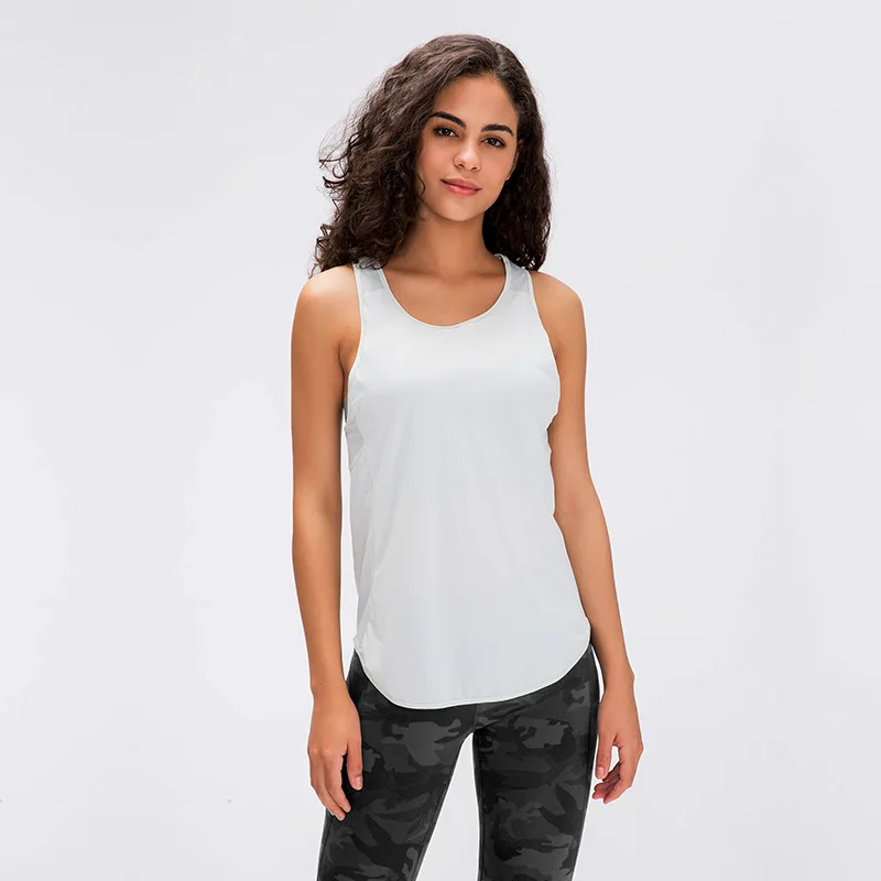 Женская сетчатая быстросохнущая дышащая свободная майка для фитнеса футболка