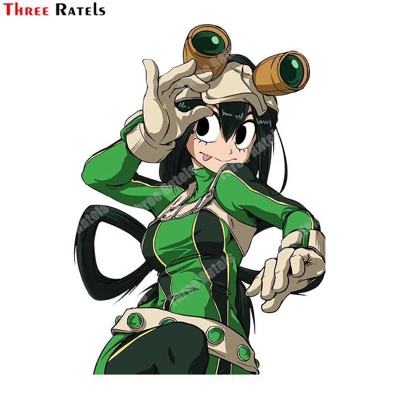 

Three Ratels B85 Tsuyu Asui Froppy Of My Hero Academia Personalized Creative Scratch Stickers Vinyl Material Auto Decals