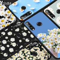 beautiful flower daisy for huawei y9s y8s y6s y9a y7a y8p y7p y5p y6p y7 y6 y5 pro prime 2020 2019 black soft phone case