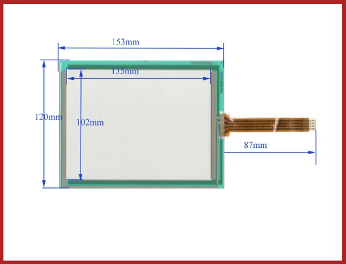 

New Touch Screen For TR4-064F-04 UN 6.4 Inch 4 Wire Resistance Industrial Touch Screen Original 153*120