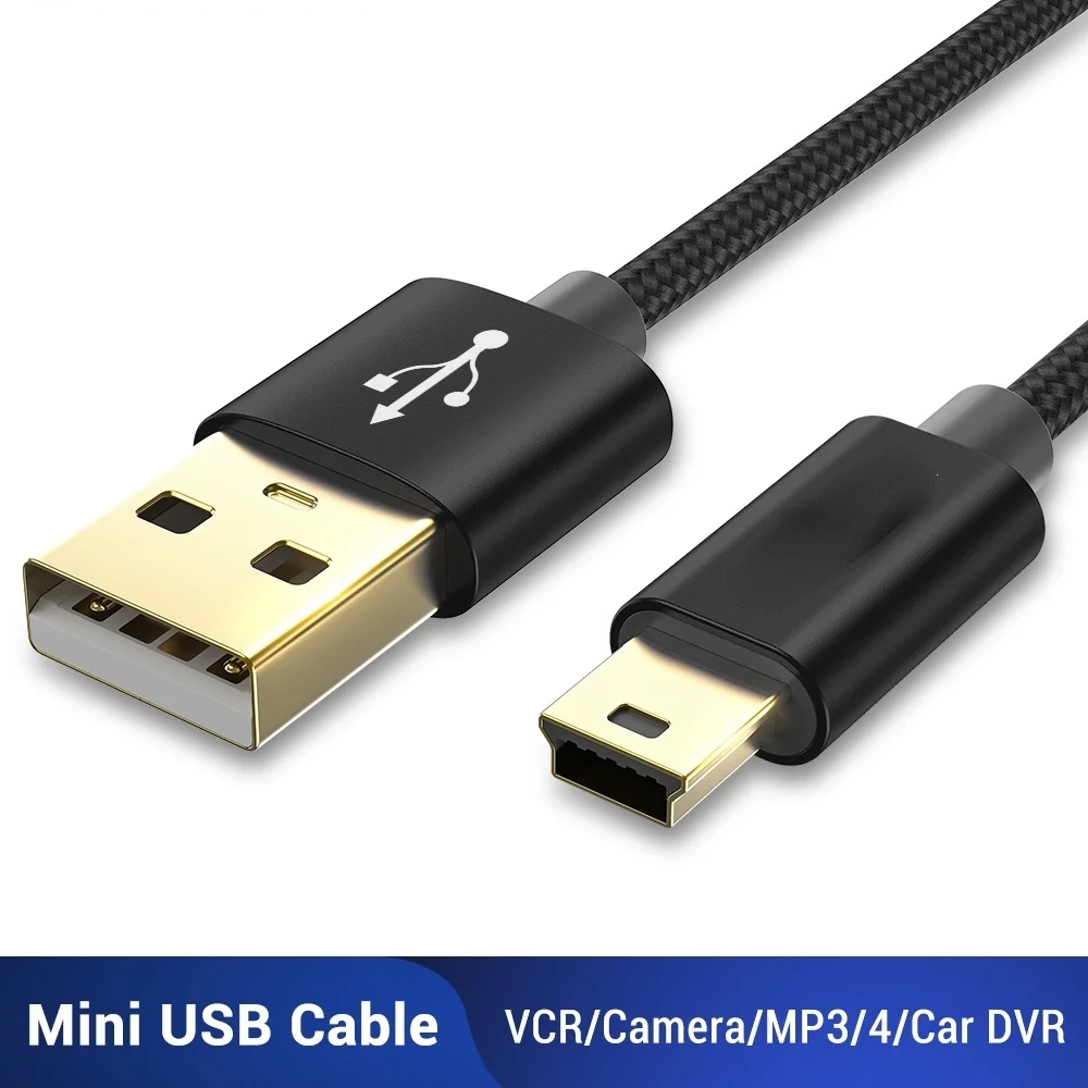 

Mini USB Cable Mini USB to USB Fast Data Charger Cable for MP3 MP4 Player Car DVR GPS Phone Digital Camera HDD Mini USB