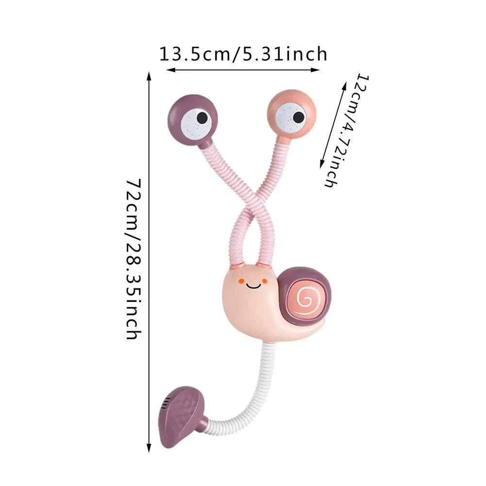 

Baby Bath Shower Head Snails Double-head Spout Toy Tub Electric Shower Children's Shower Bath Toys Pool Games