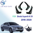 Набор литых автомобильных брызговиков для Skoda Superb III, 3 в 2016-2020, брызговики, брызговики, грязеотталкивающий клапан, стиль передней и задней части