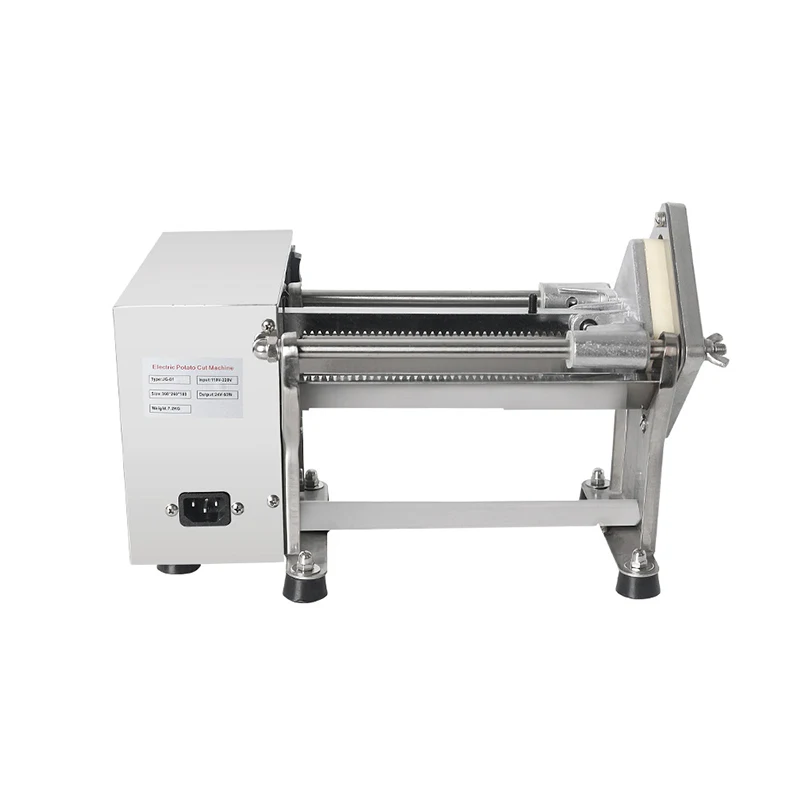 

Electric Potato Chip Cutter Stainless Steel Carrot Slicer Horizontal Commercial Electric Potato Chip Machine Chopper