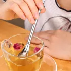Чайные соломинки Yerba Mate, многоразовый фильтр для ложки, из нержавеющей стали, для питья чая, моющиеся аксессуары для бара