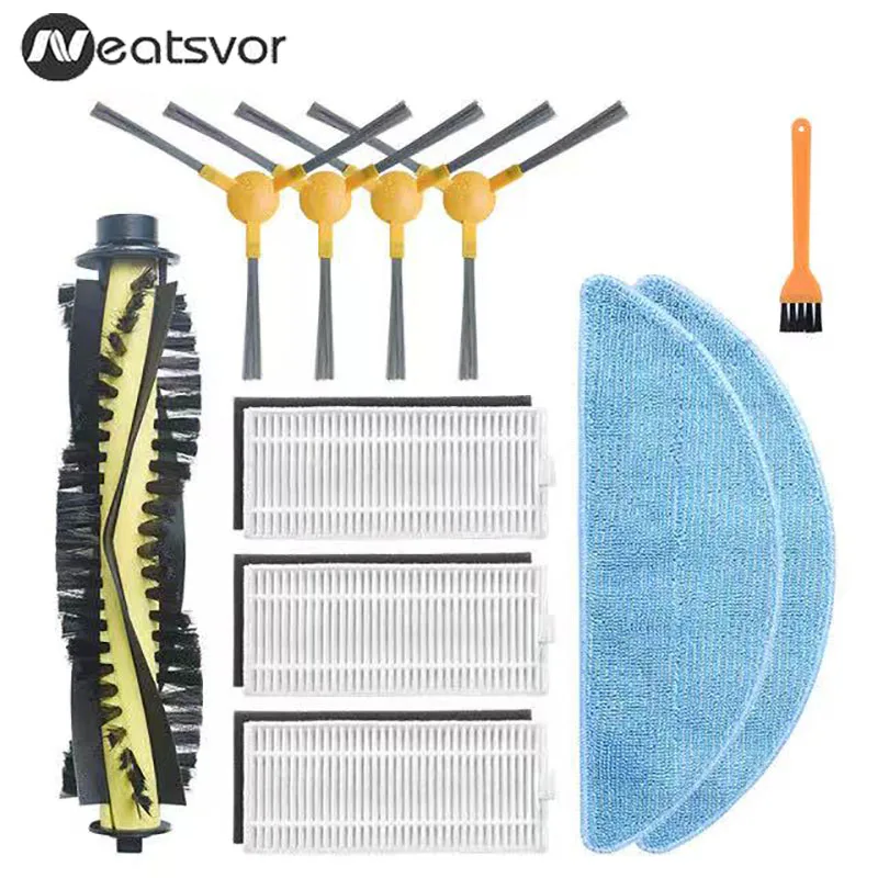 

Main Brush Side Brush HEPA Filter Mop Cloths for Neatsvor X500 X600 Robot Vacuum Cleaner Replacement Accessories Parts