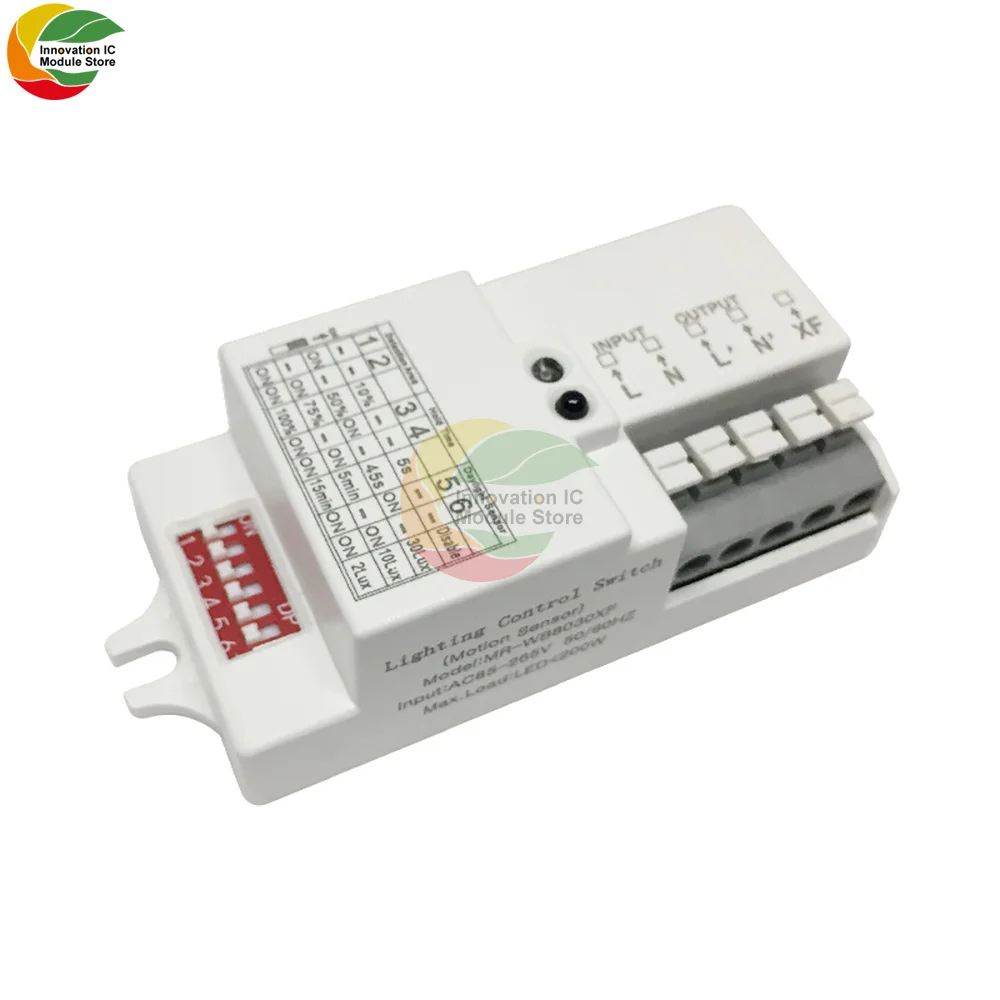 AC 220 В 2000 в 2-люкс Регулируемый микроволновый радар Датчик переключатель датчик