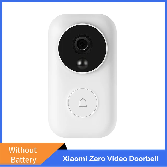 Zero doorbell Xiaomi Mijia умный дверной звонок wifi камера AI распознавание лица двухстороннее изменение голоса домофон инфракрасное ночное видение Облачное хранилище - Цвет: Zero doorbell