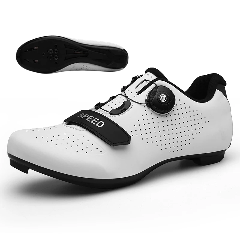 

Unisex Outdoor Athletic Road Cycling Shoes Women High Quality Training Bike Sneaker Men Non-slip Self-locking Sport Bicycle Shoe