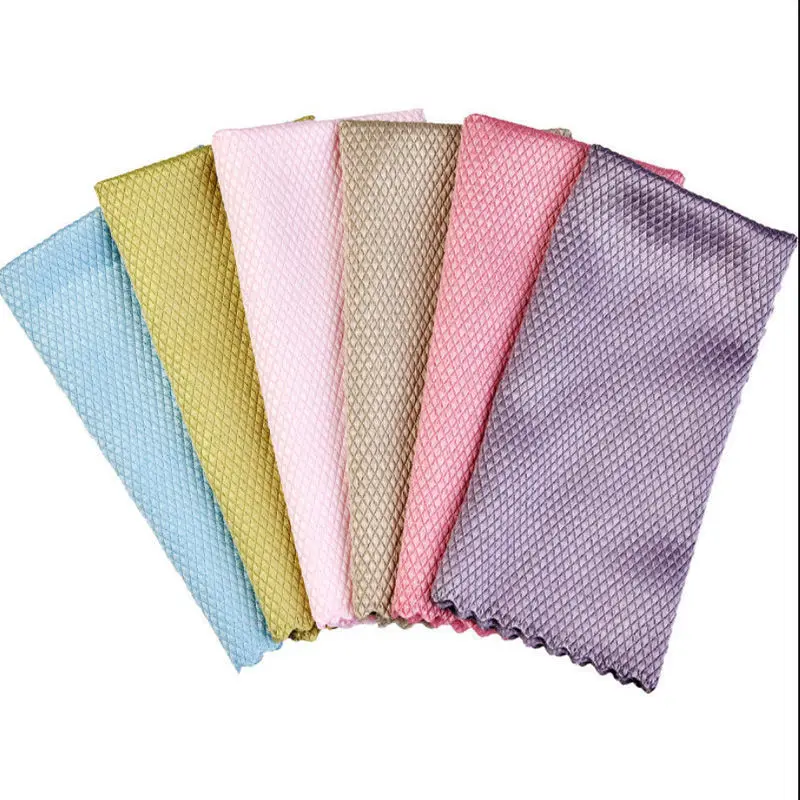 

Kitchen Anti-grease wiping rags efficient Super Absorbent Microfiber Cleaning Cloth home washing dish kitchen Cleaning towel2