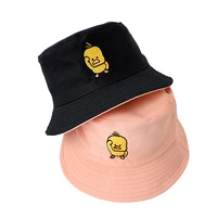 double sided fisherman hat for children cute bucket hats outdoor sun hats sun protection visor caps korean trendy embroidery cap