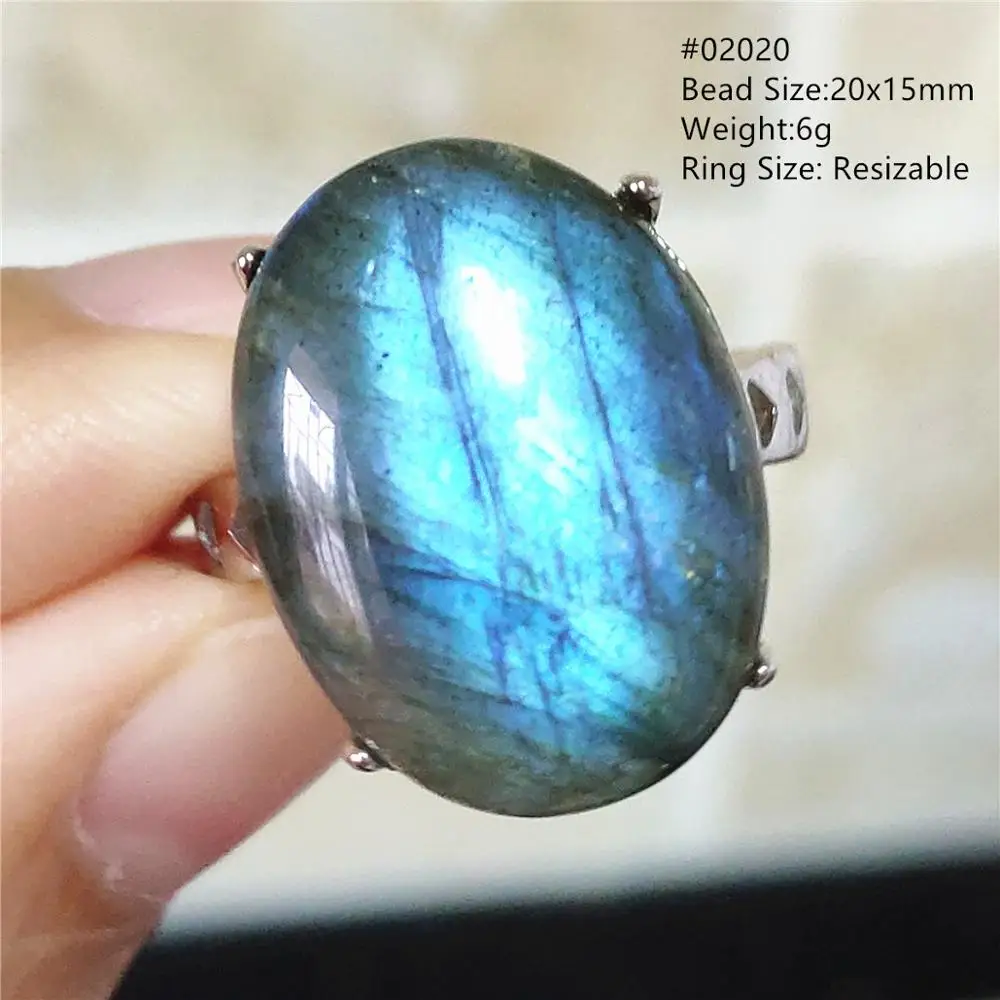 Кольцо из натуральной кожи лабрадорит черное кольцо в виде кошачьего глаза