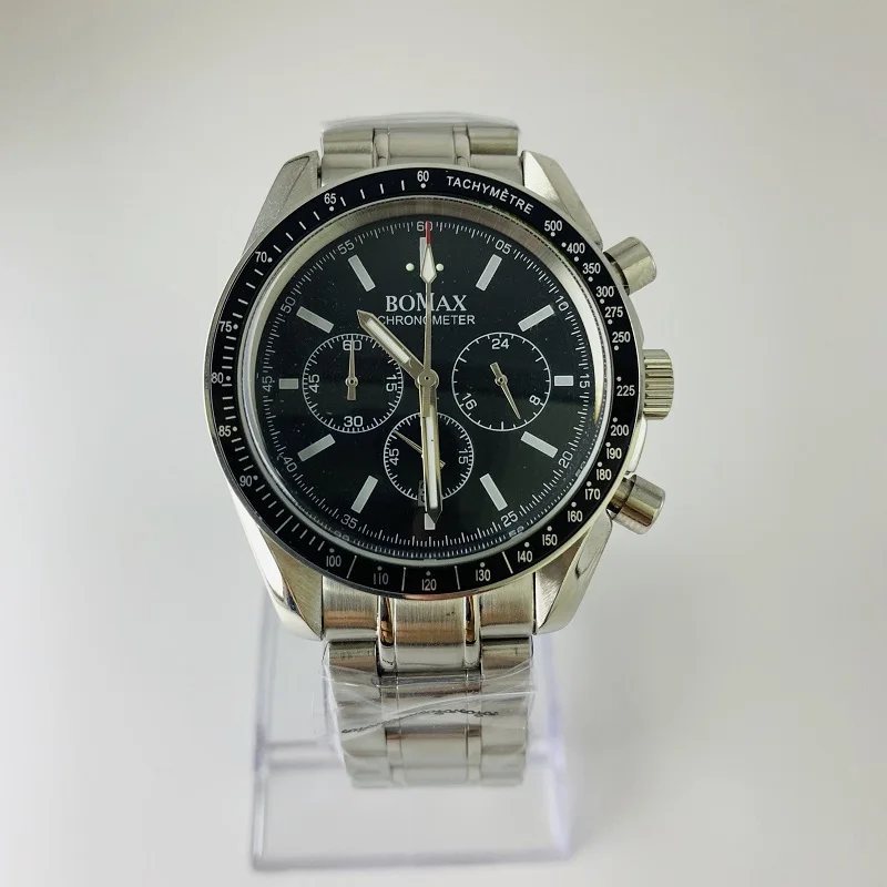 Мужские часы 42 мм с хронографом светящийся Японский miyota OS20 t кварцевые датой