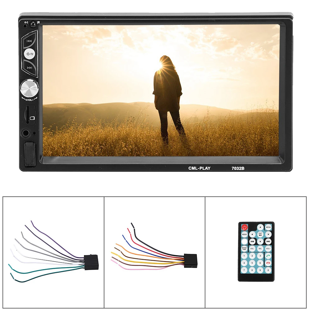 

7 Inch Screen Double 2Din Car Bluetooth Hands-free Radio Stereo Music Hifi MP5 Player