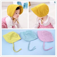 childrens new autumn and winter hats baby casual cute wide brim sunshade windproof hat corduroy sun hat