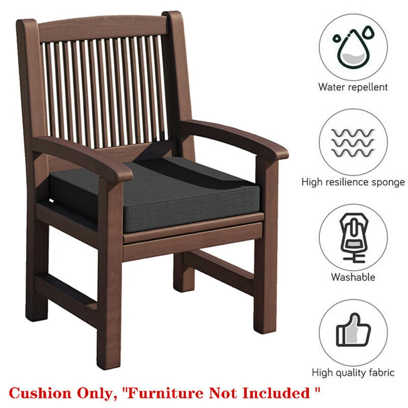 

40*40*4cm Waterproof Garden Rattan Chair Cushion Seat Pad Removable Patio Garden Outdoor Home Replacment Chair Seat Cushion