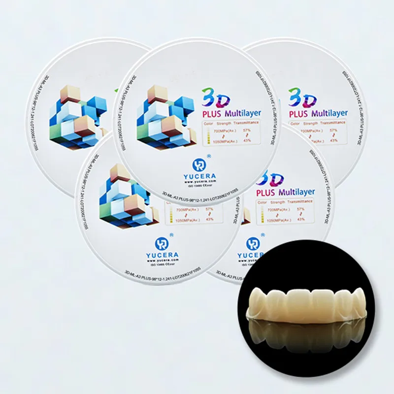 CADCAM Dental Zirconia Disc For Dental Equipment Laboratory 3D Pro Multilayer Zirconia Disk