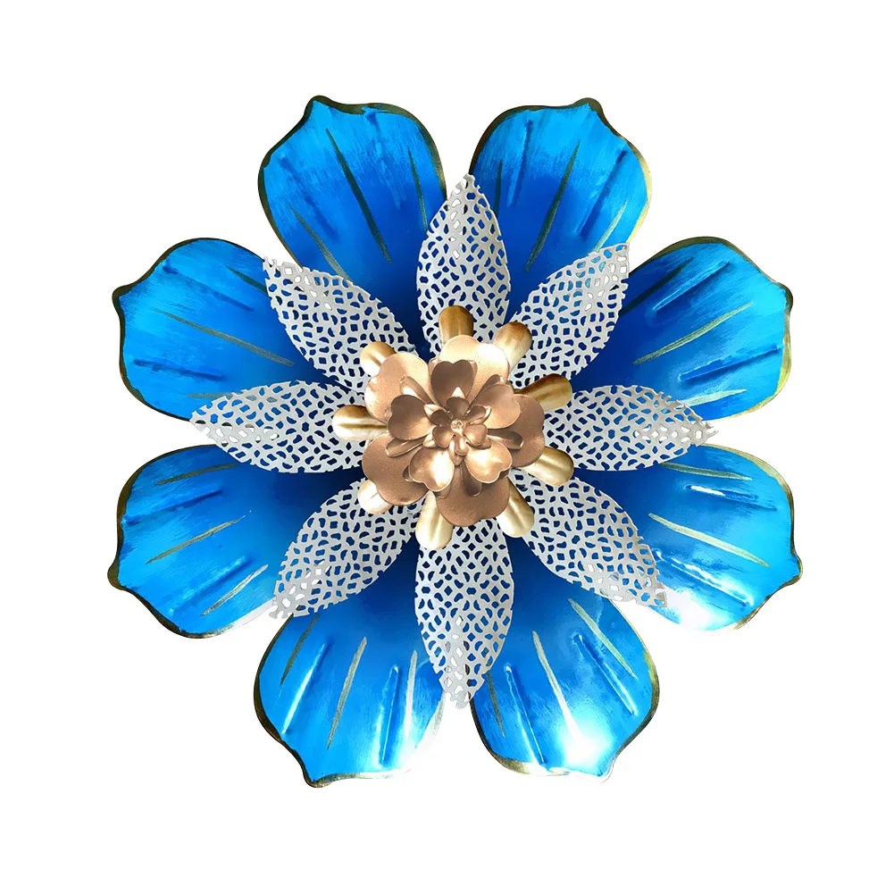 

Patio Bedroom Sculptures Wall Art Metal Flower Balcony Multiple Layer Craft Office Indoor Outdoor Porch Gift Hanging Decoration