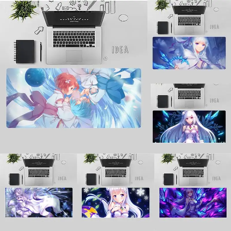 

Life in another world from scratch Mouse Pad Computer Anime Desk Table Game Office Large Mousepad Mats Non-slip Laptop Cushion