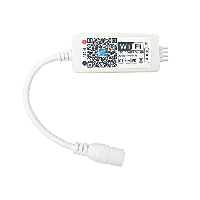 

LED Wifi Controller, RGB LED Light Strip Voice Control From Alexa & Google Home, WIFI Wireless Smart Controller