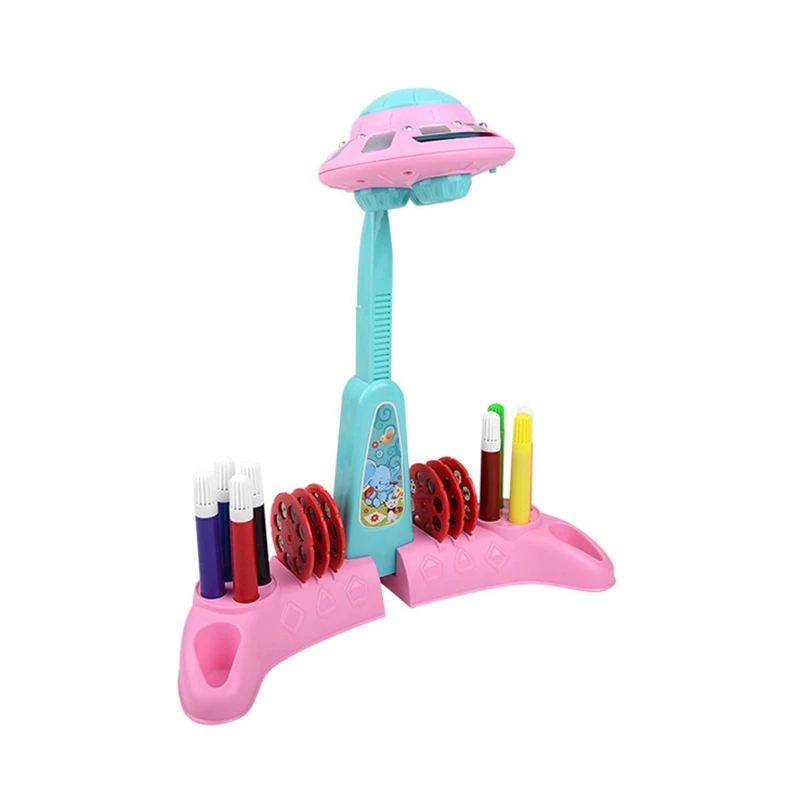 

Drawing Projector Toys for Children UFO Art Projection Learn to Draw Painting Machine Kids Educational Toy Playset
