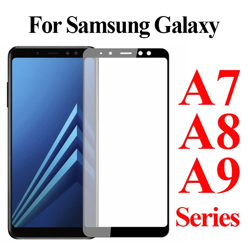 Защитное стекло на для Samsung Galaxy A8 2018 plus a9 a7 2017 2016 2015 защита экрана saver a 7 8 закаленное