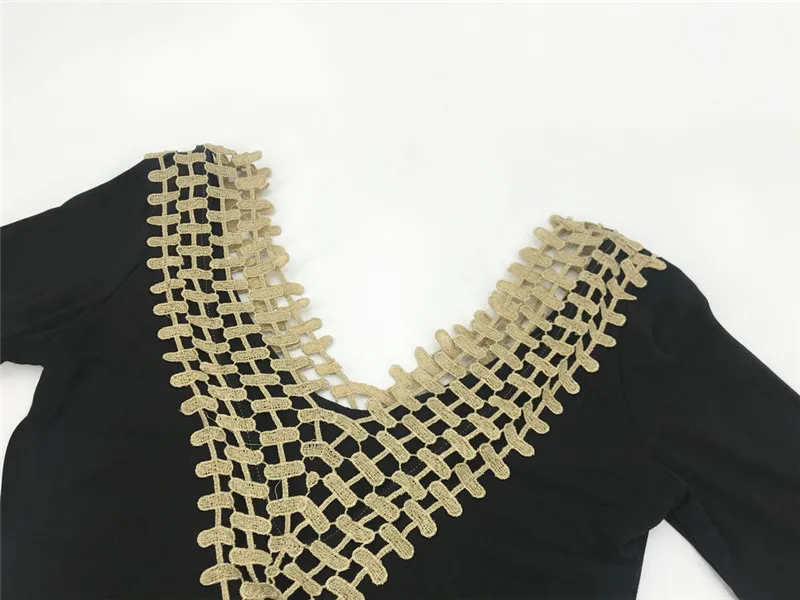 

hirigin Womens Clubwear V-Neck lace bodysuits backless Bodycon Party new Hollow out v-enck long sleeve fashion Romper