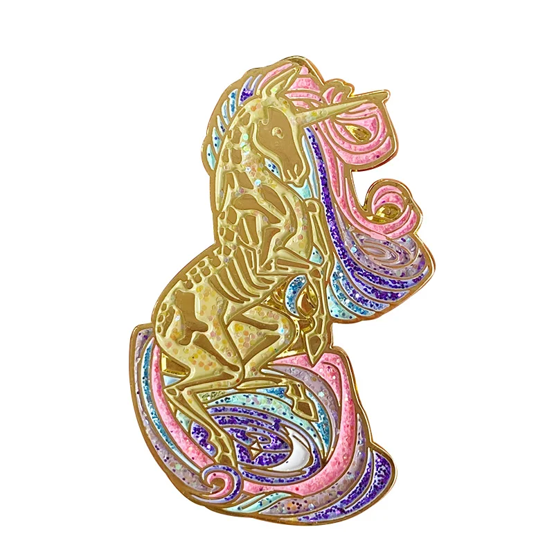 Twilight Pegasus Greek Mythology Brooch Kingdom Heart Badge Pins Winged Horse Spirit Animal Jewerly | Украшения и аксессуары