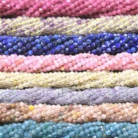 23mm natural stone bead crystal colorful small faceted beaded loose beads jewelry making diy necklace earring accessories
