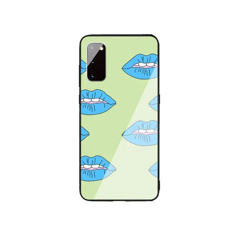 

Colorfully Chaotic art Phone Case For Samsung S20 S10 S9 Plus lite S 6 7 edge Note 8 9 10 Luxury brand Tempered glass