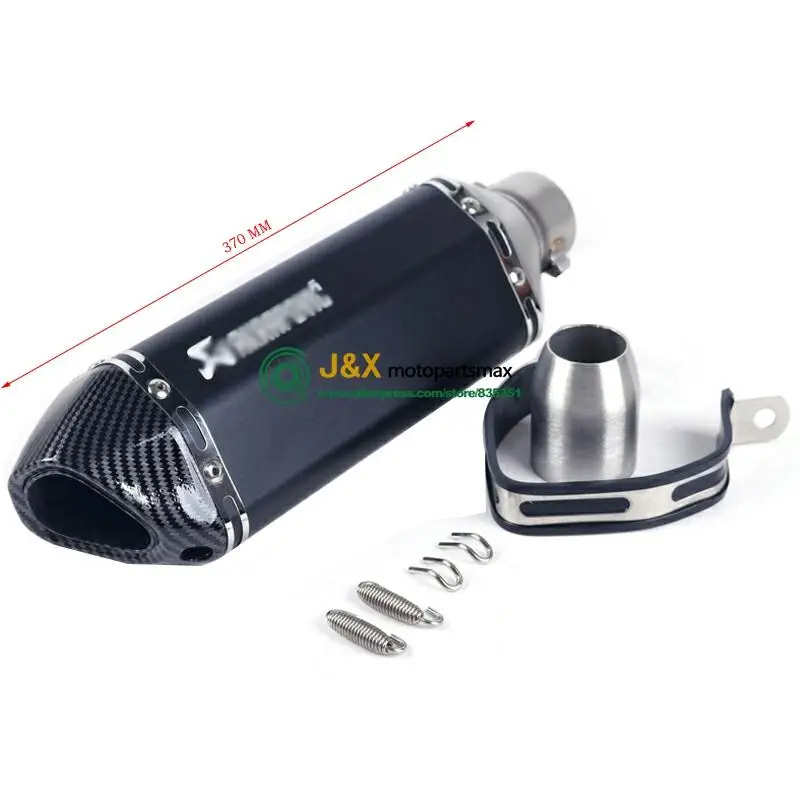 

Universal motorcycle exhaust muffler Escape slip on tmax530 z800 R1 R6 GSR750 ZX1R ZX14R GSXR1300 GSXR1000 Z900 MT07 MT09 CBR500