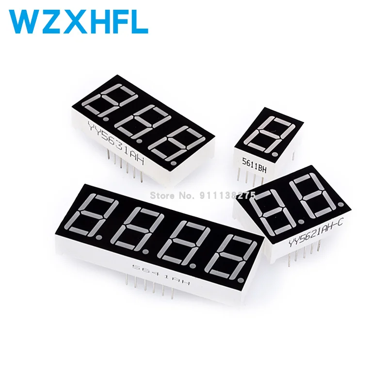 Цифровая трубка общий анод красный катод 1 2 3 4 битная цифровая 0 36 дюйма Красный