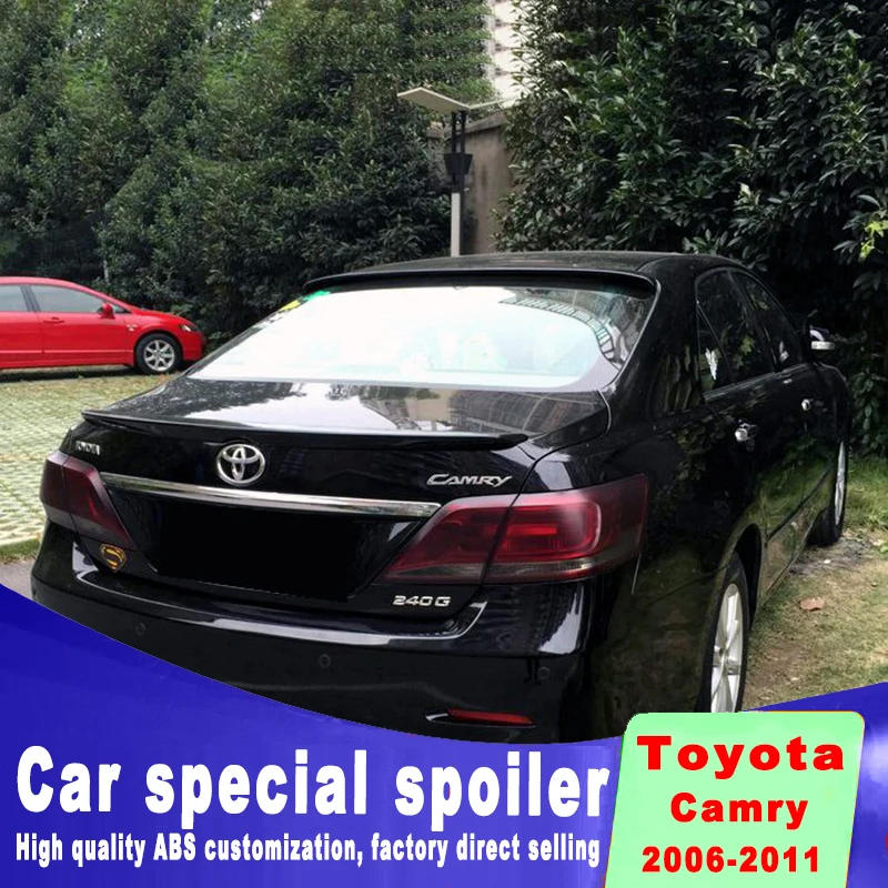 Спойлер для toyota Camry 2006 2011 спойлер модели автомобиля высокого качества ABS спойлеры